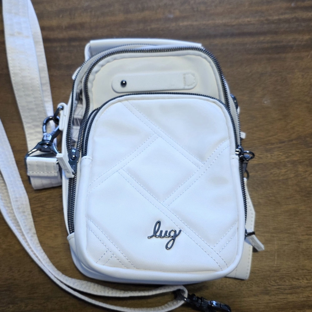 Lug Mini Skeeter Convertible Crossbody Bag in White